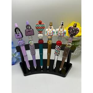 Designer-Inspired Beaded Pens – Coach, LV & Chanel Styles – 6 Variations